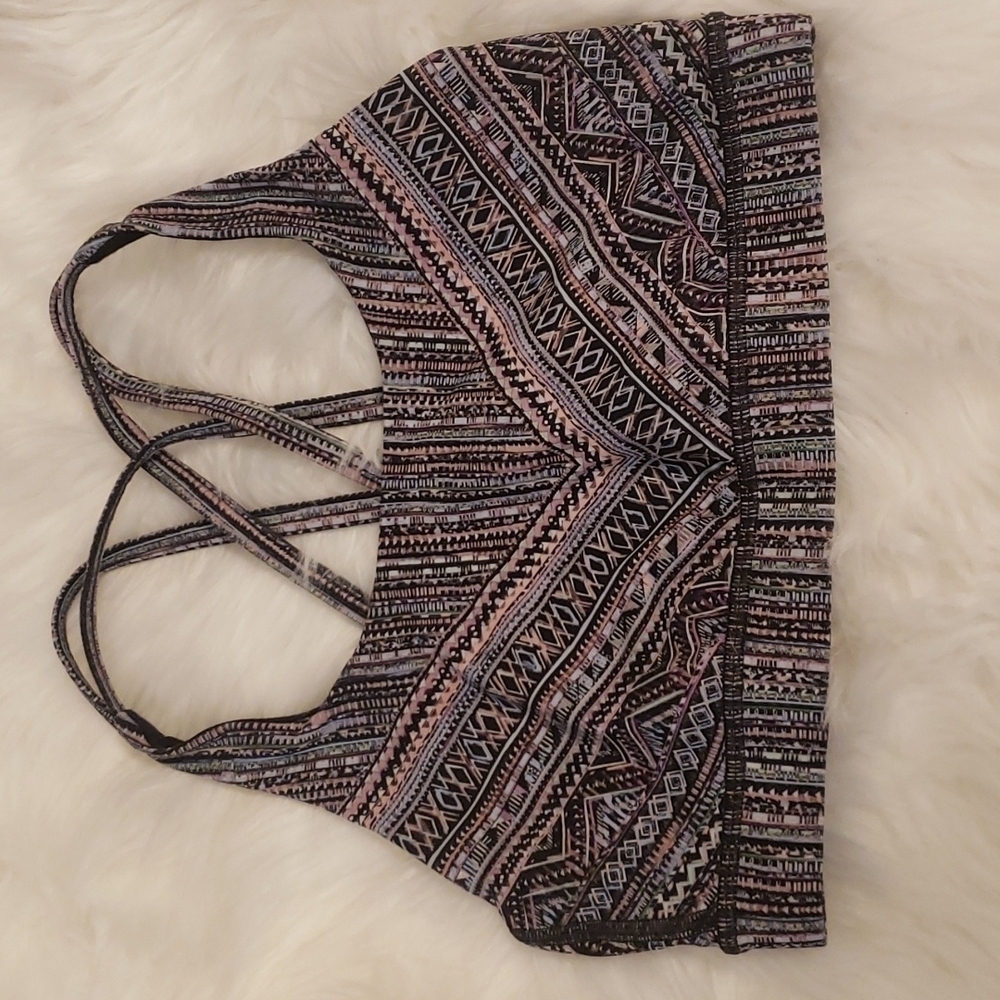 Lululemon Energy Bra Tribal Pace Size 6 - Picture 1 of 9